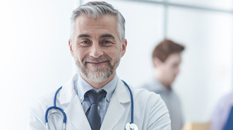 Doctor in office