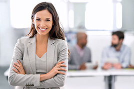 woman at work in an office