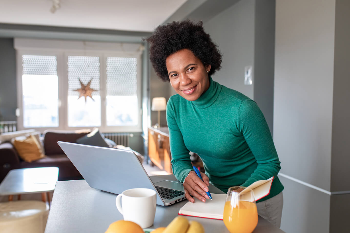 woman staying healthy